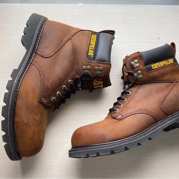 Caterpillar CAP Men\'s Core Second Shift St Work Leather Brown Steel Nonslip 11 main image 6